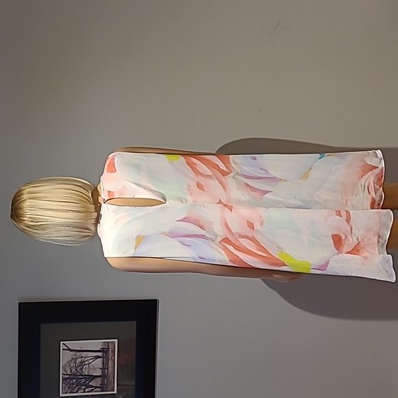 Calvin Klein white color splash dress size 16 - Picture 7 of 9